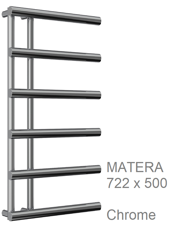 Matera Towel Rail 998 x 500, Chrome